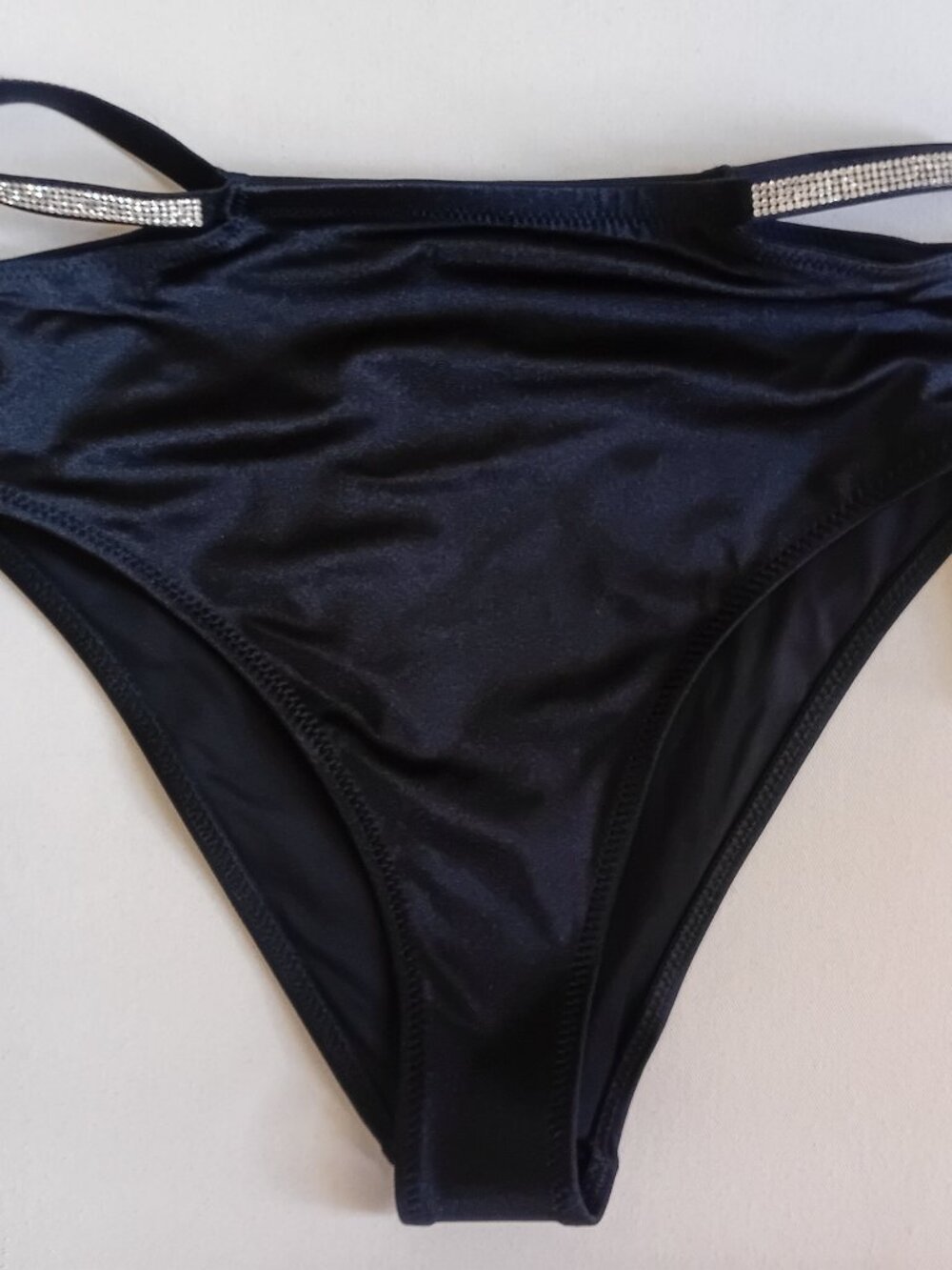 Victoria's Secret Shine Strap High Waist Cheek Bikini Swim Bottom NEW With Tags